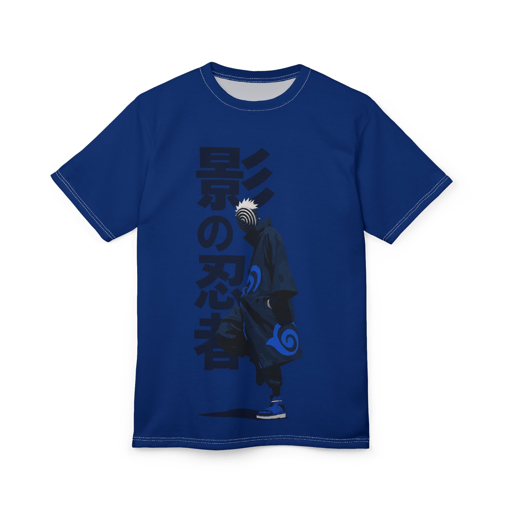 Anime Ninja Tee — Shadow Shinobi Design (Japanese "影の忍者")
