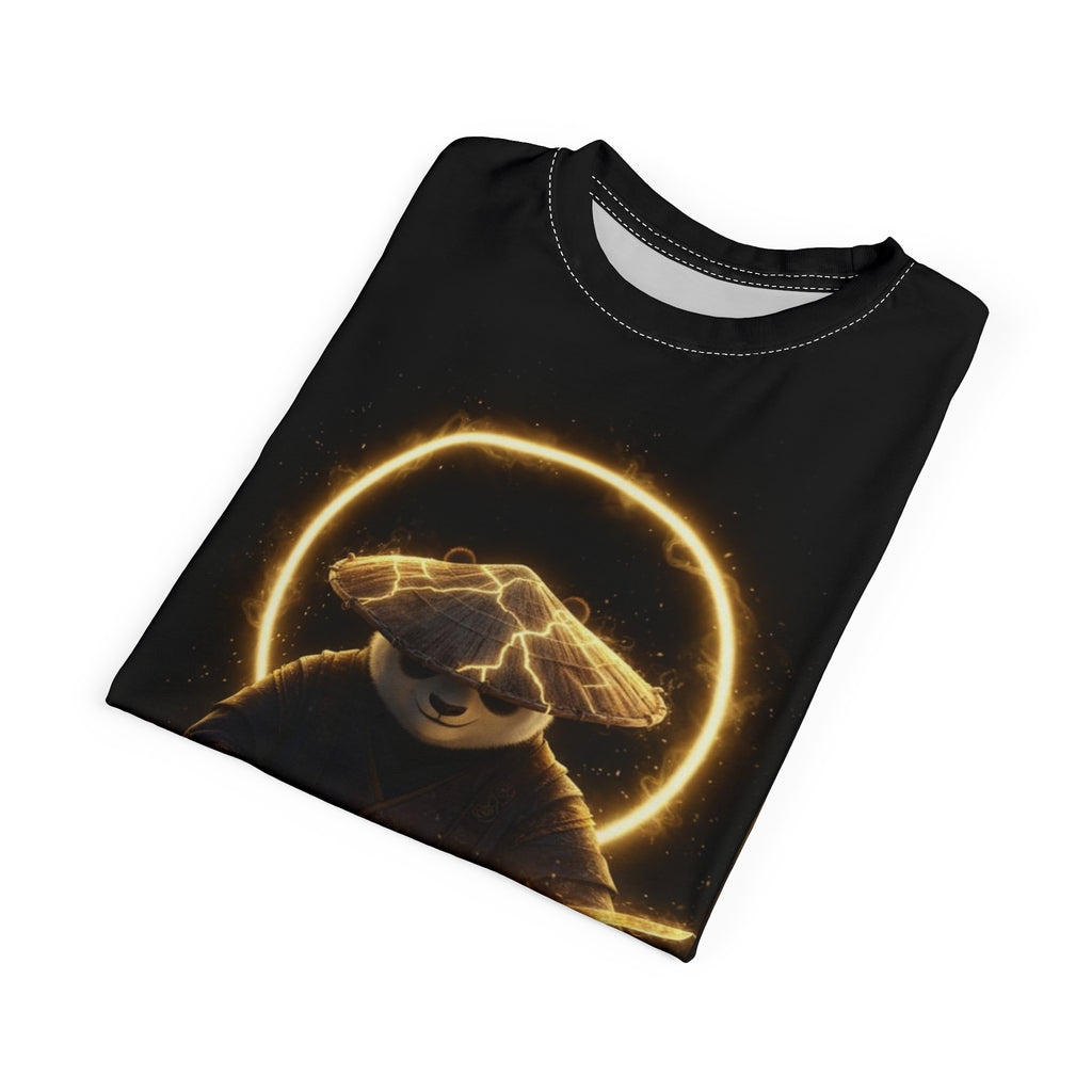 Samurai Panda Tee — Glowing Katana Zen T-Shirt