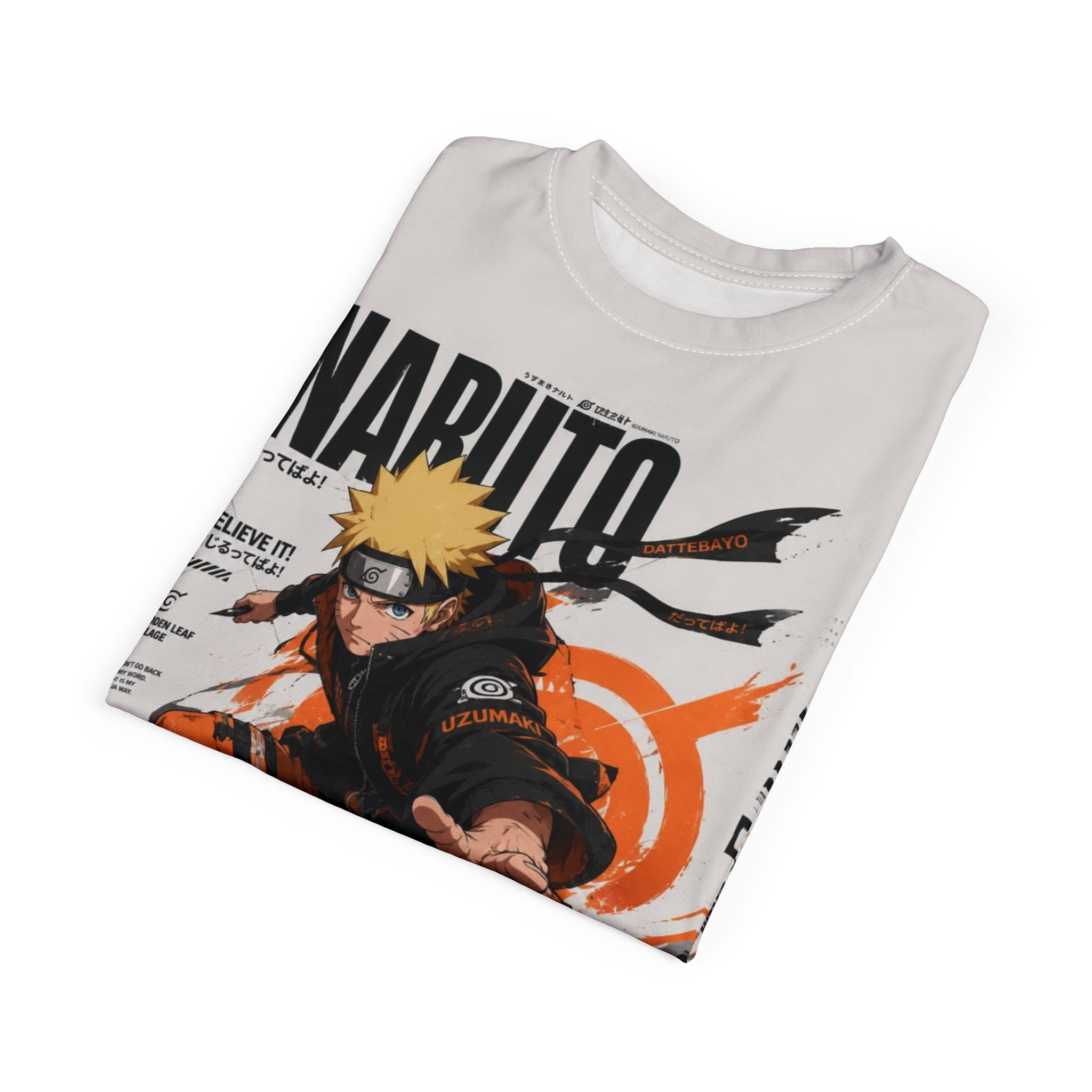 Naruto Action Pose T-Shirt — Anime Graphic Tee with Naruto Print