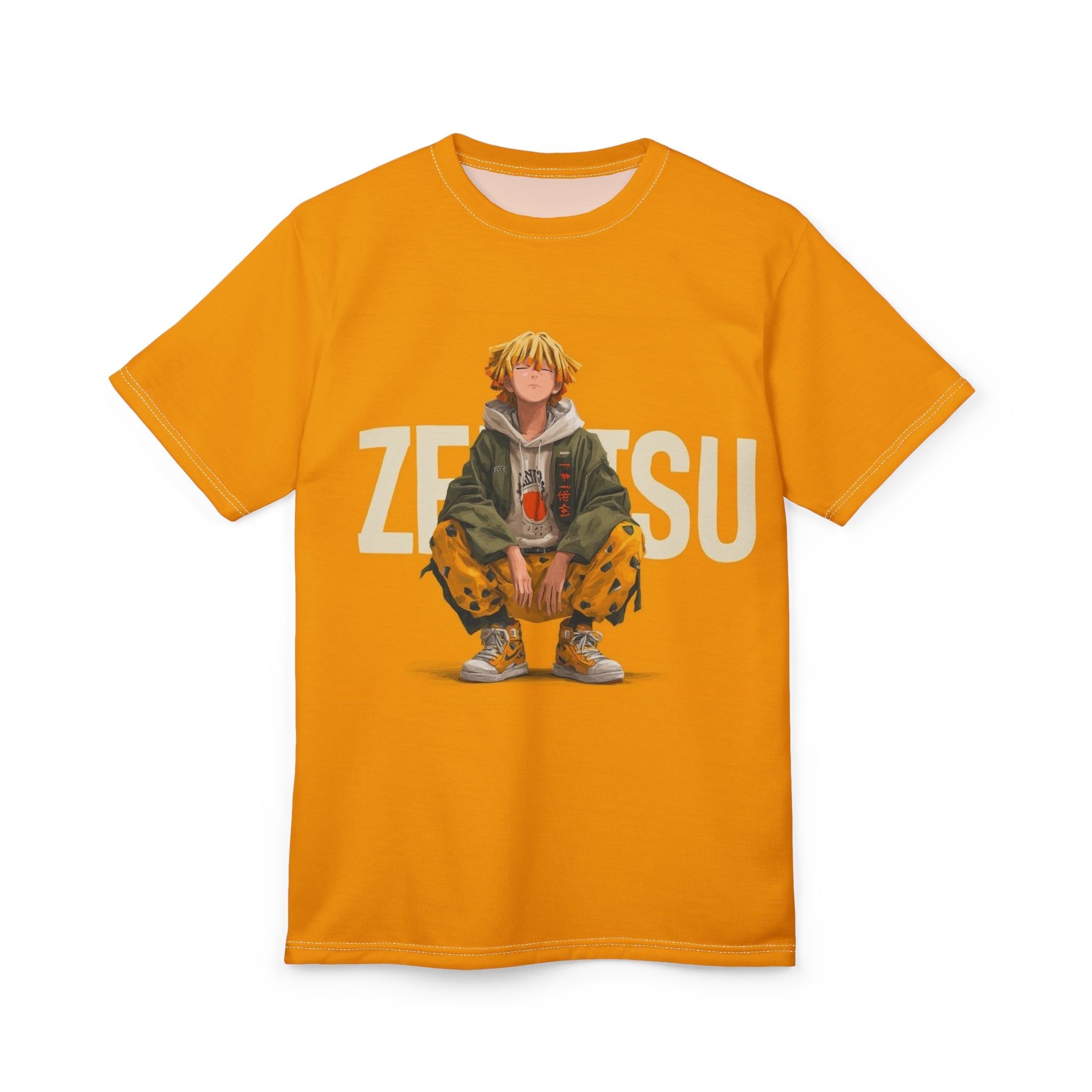 Anime Graphic Tee — 'Zenitsu' Illustration All-Over Print