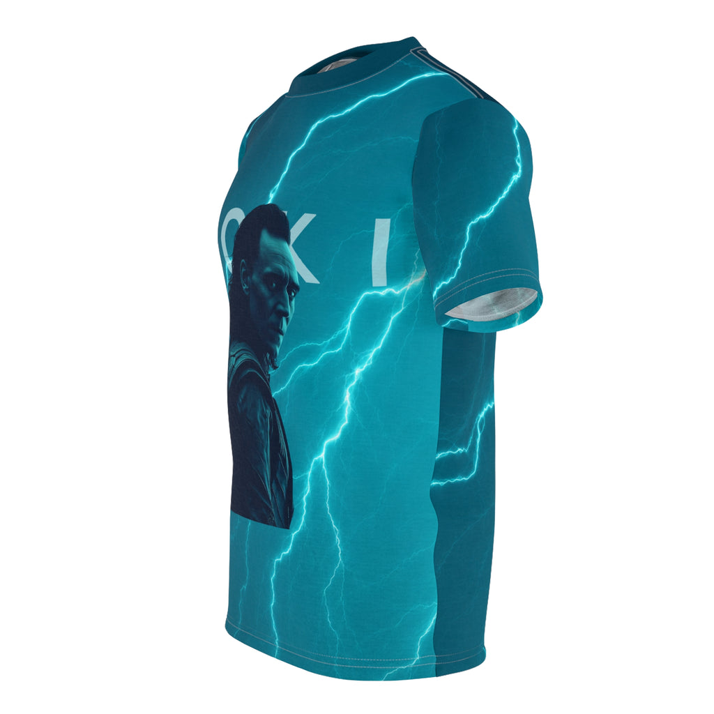 Lightning Storm Graphic Tee — Loki Portrait All-Over Print
