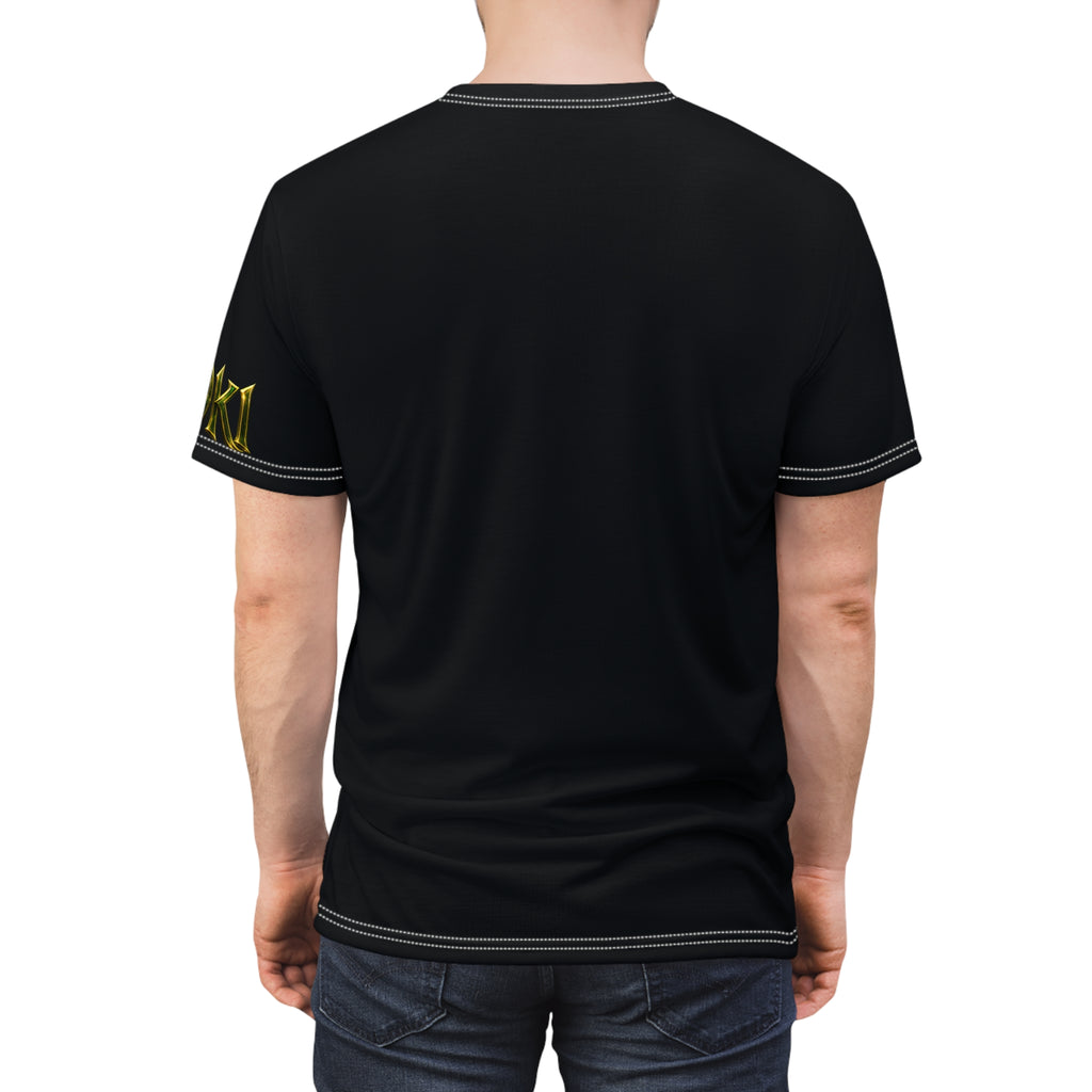 Graphic Tee — Neon Green Mythic Trickster Design