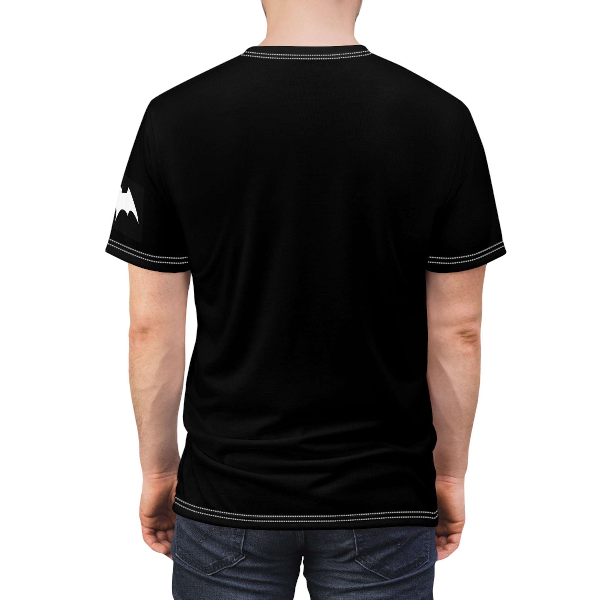 Batman Graphic Tee — Dark Knight Red Logo T Shirt